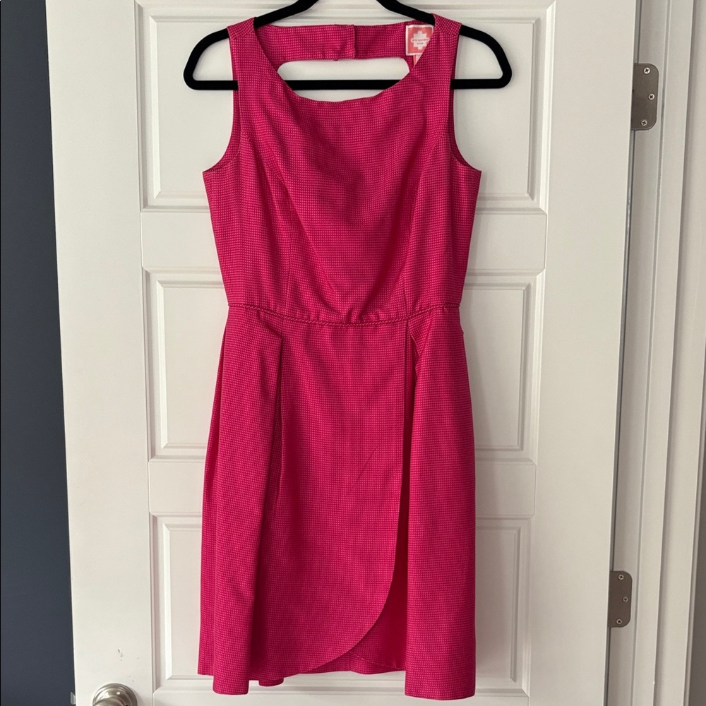 Elegant Pink Sleeveless Mini Dress